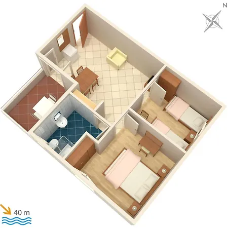 Family Friendly Seaside Sevid, Trogir - 4286 Apartman *
