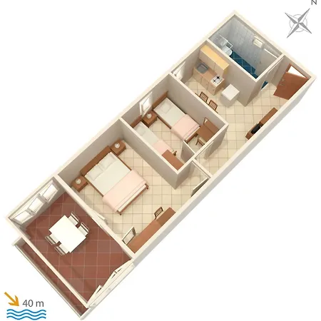 Family Friendly Seaside Sevid, Trogir - 4286 *